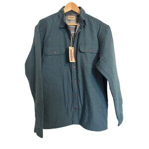 Redhead Deep Sea Fleece Lined Flannel Shirt size Large Men’s Button Up NWT